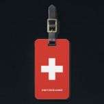 スイス連邦共和国の旗の荷物のラベル ラゲッジタグ<br><div class="desc">荷物のラベルはスイス連邦共和国の旗を、"スイス連邦共和国"の文字変更することができますあなたの必要性に合うために含んでいます。 カスタム化のための助けを私を連絡するために必要としたら自由に感じて下さい。</div>