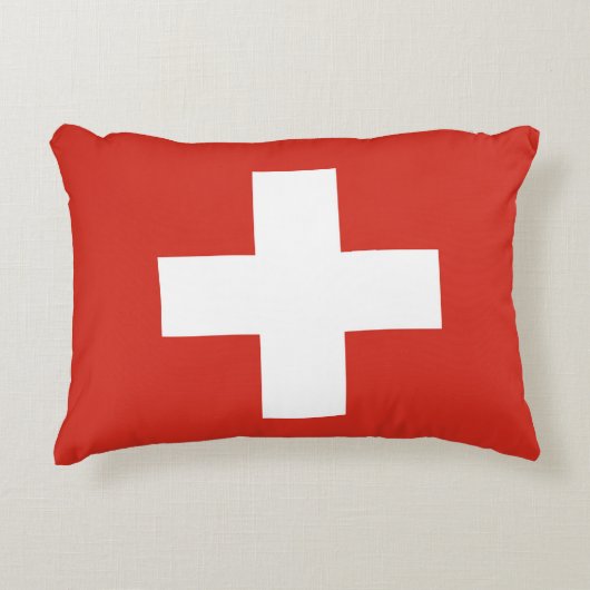 スイス連邦共和国の旗 アクセントクッション (正面)