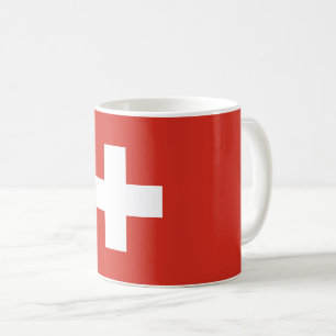 スイス連邦共和国の旗 コーヒーマグカップ