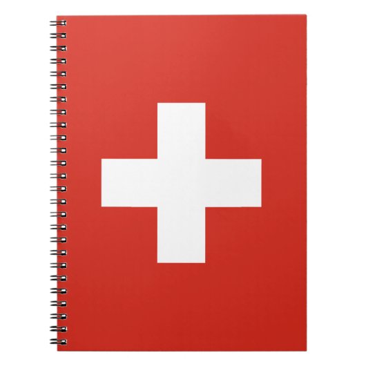 スイス連邦共和国の旗 ノートブック (正面)