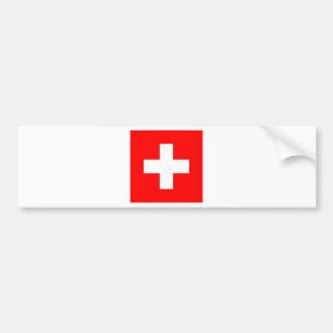 スイス連邦共和国の旗 バンパーステッカー