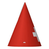 スイス連邦共和国の旗 パーティーハット (左)