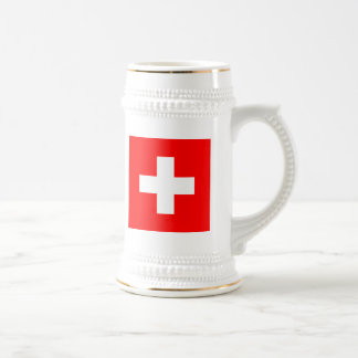スイス連邦共和国の旗 ビールジョッキ