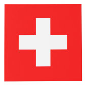 スイス連邦共和国の旗 フォトキューブ (正面)