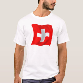 スイス連邦共和国の旗 Tシャツ