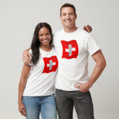 スイス連邦共和国の旗 Tシャツ (ユニセックス)