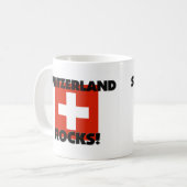 スイス連邦共和国の石 コーヒーマグカップ (正面左)