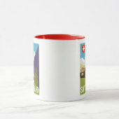 スイス連邦共和国旅行ポスター マグカップ (中央)