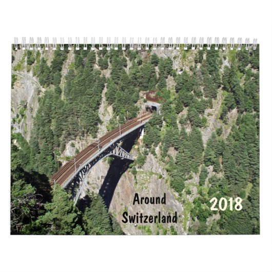 スイス連邦共和国2018のカレンダーのまわり カレンダー (カバー)