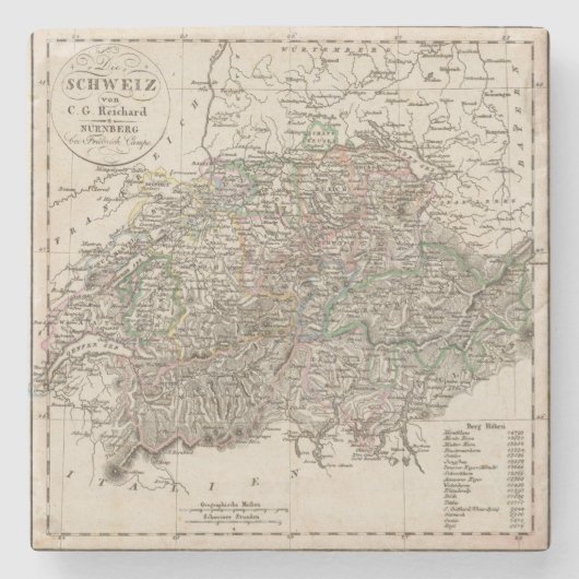 スイス連邦共和国 ストーンコースター (正面)