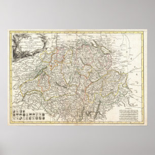 スイス連邦共和国(1771年)のヴィンテージの地図 ポスター
