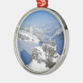 スイス連邦共和国、Jungfraujochのヨーロッパの上 メタルオーナメント (左)