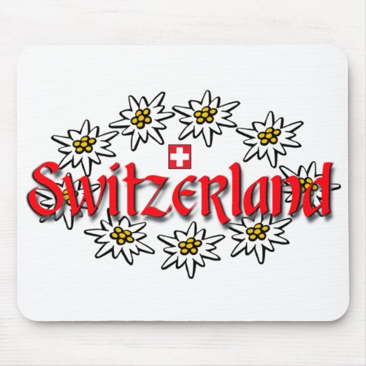 スイス連邦共和国Edelweissのマウスパッド マウスパッド (正面)