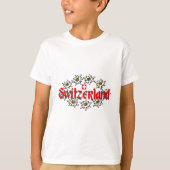 スイス連邦共和国Edelweissはティーをからかいます Tシャツ (正面)