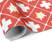 スイス連邦共和国Edelweissパターン ラッピングペーパー (ロールコーナー)