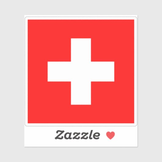 スイス連邦国旗 シール (シート)
