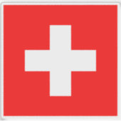 スイス連邦国旗 シール (正面)