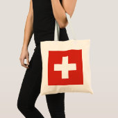 スイス連邦 – スイス国旗 トートバッグ (正面(商品))