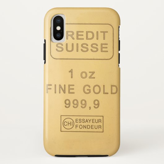 スイス金ゴールドバー Case-Mate iPhoneケース (裏面)