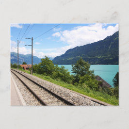スイス鉄道線路 ポストカード