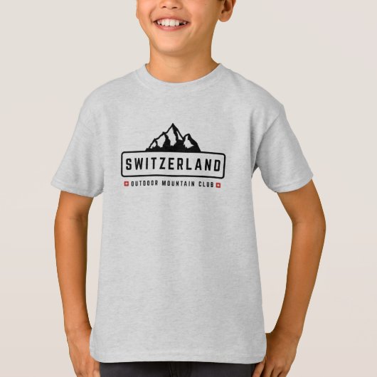 スイス アウトドアTシャツ Tシャツ (正面)