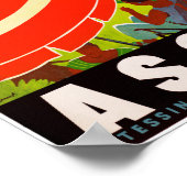 スイス・アスコナ・ヴィンテージ旅行ポスター復元 ポスター (角)