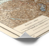 スイス・アトラス地図シュウィズ島 ポスター (角)