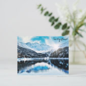 スイス アルプス 旅行 フォト ポストカード (スタンド正面)