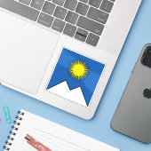 スイス アローザの旗 シール (ノートパソコンとiPhone)