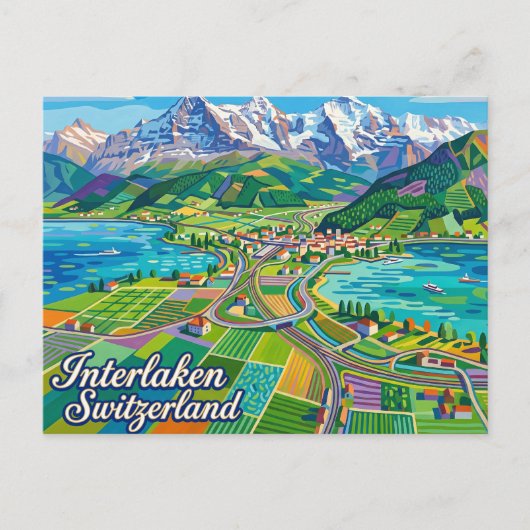 スイス インターラーケン ポストカード (正面)