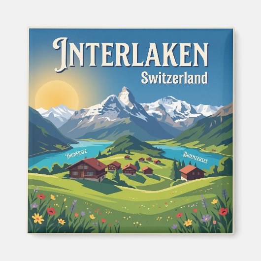 スイス インターラーケン マグネット (正面)
