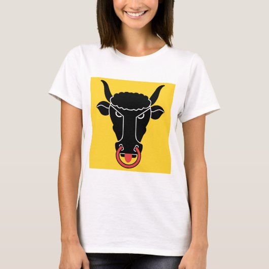 スイス ウーリ州の旗の女性用Tシャツ Tシャツ (正面)