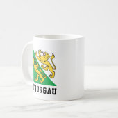 スイス，カントン・トゥルガウ国旗 コーヒーマグカップ (正面左)