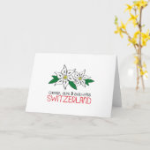 スイス カード (黄色い花)