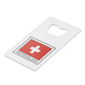 スイス クレジットカード栓抜き (正面アングル)