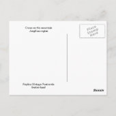 スイス、クロスオンザマウンテン、ユングフラウ地域 ポストカード (裏面)