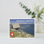 スイス – グリドンの山岳避難所 – ポストカード (スタンド正面)