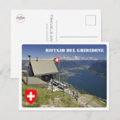 スイス – グリドンの山岳避難所 – ポストカード (正面/裏面)