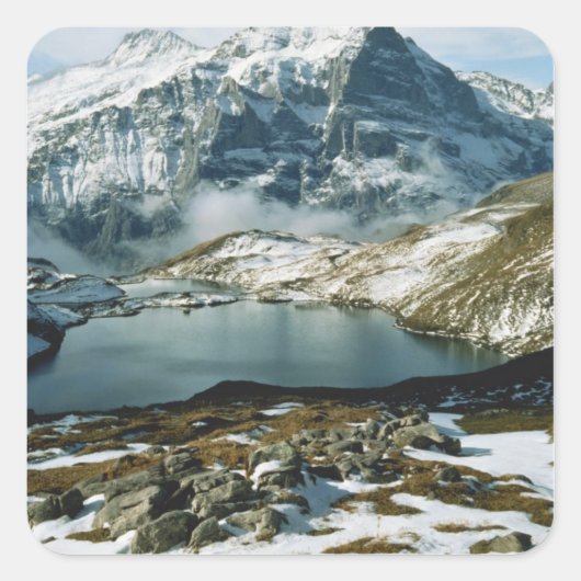 スイス、グリンデルワルト、ベルネーゼAlps、ビュー スクエアシール (正面)