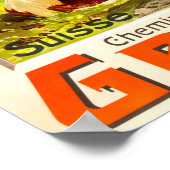 スイス・グルイエール旅行のポスター ポスター (角)