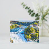 スイス，シャフハウゼン，ライン秋 ポストカード (スタンド正面)