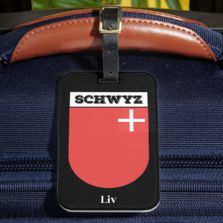 スイス，シュウィズ | Swiss Cantons Coat of Arms ラゲッジタグ