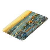 スイス,ジュネーブ市航空パノラマ マグネット (左側)