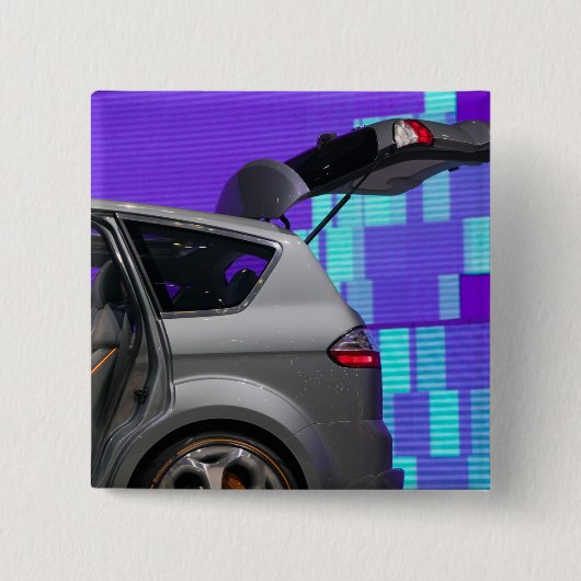 スイス,ジュネーブ:第75回年次ジュネーブ自動車10 缶バッジ (正面)