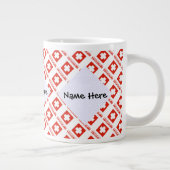 スイス スイス国旗 タイル加工 オーダーメイド ジャンボコーヒーマグカップ (右)