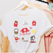 スイス – スイス文化 |お土産アイコン Tシャツ