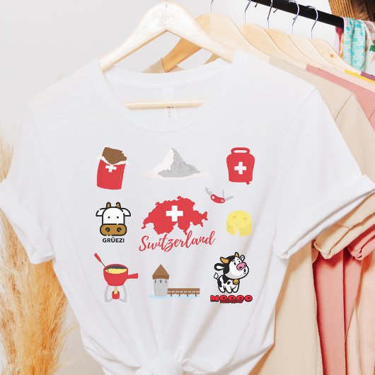 スイス – スイス文化 |お土産アイコン Tシャツ