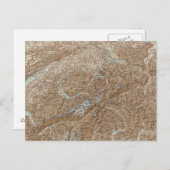 スイス、スイス・アトラス地図 ポストカード (正面/裏面)