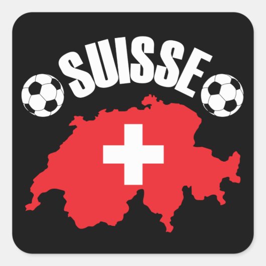 スイス・スイス・サッカー スクエアシール (正面)