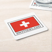 スイス スクエアペーパーコースター (アングル)